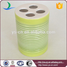YSb40012-01-th suporte de escova de dentes cerâmica de cerâmica verde